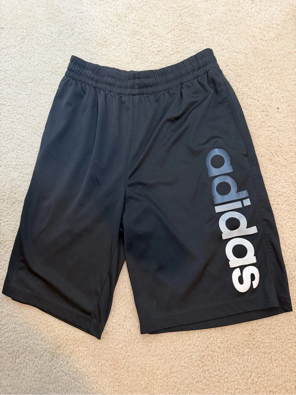 Adidas Boy’s Black Athletic - SZ 14/16 Large - Basketball Shorts